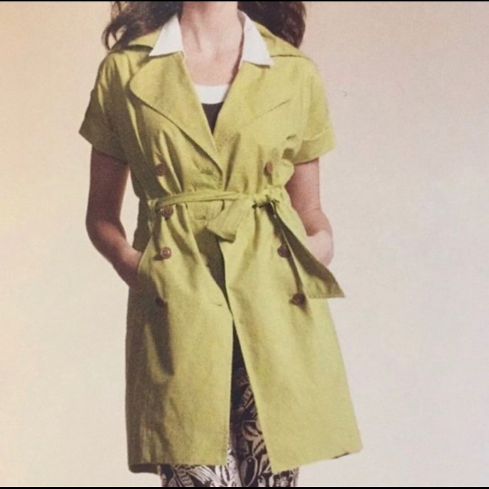 Cabi Safari Short Sleeve Trench Coat Style 390 - Picture 5 of 8